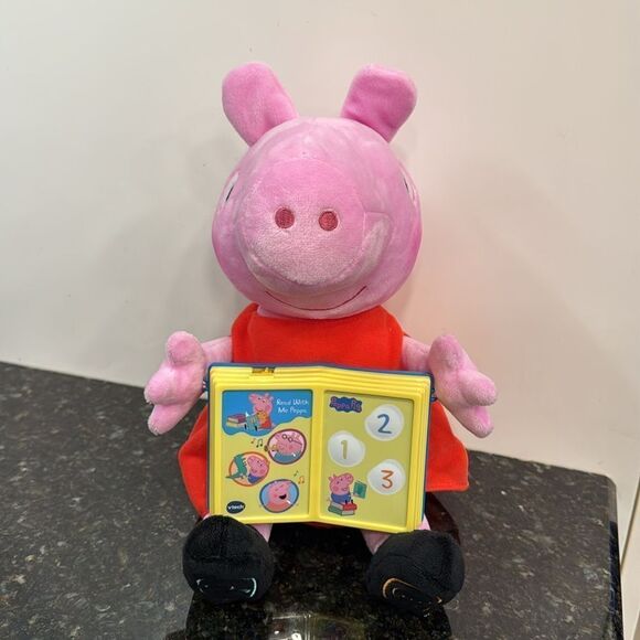 Read With Me Peppa Pig Educational Read Out Loud-Talks-Asks Questions-Sings-Game - Picture 3 of 10